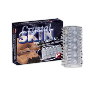 Manson Crystal Skin Sleeve pentru un penis mai voluminos si pentru o placere mai mare in timpul actului sexual